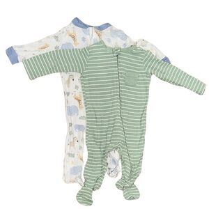 Two Baby Footie Pajamas